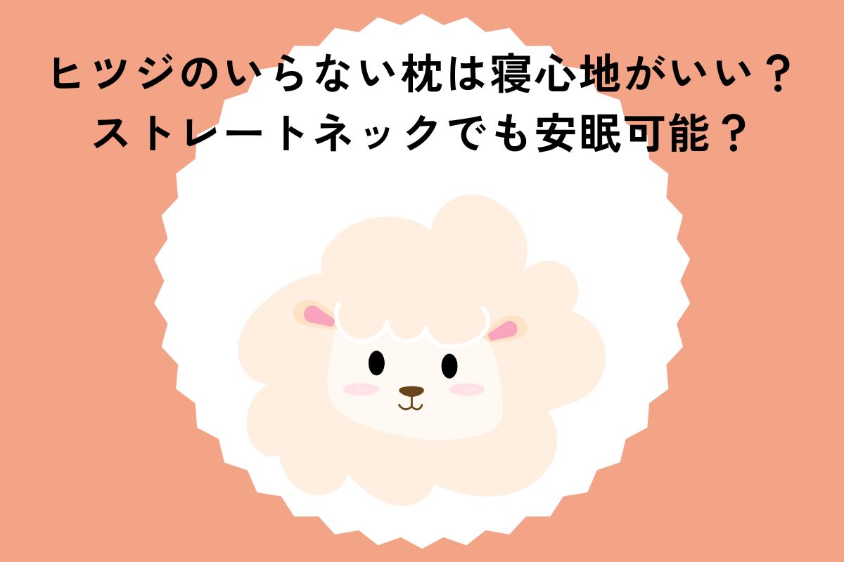 ヒツジのいらない枕は寝心地がいい？ストレートネックでも安眠可能？
